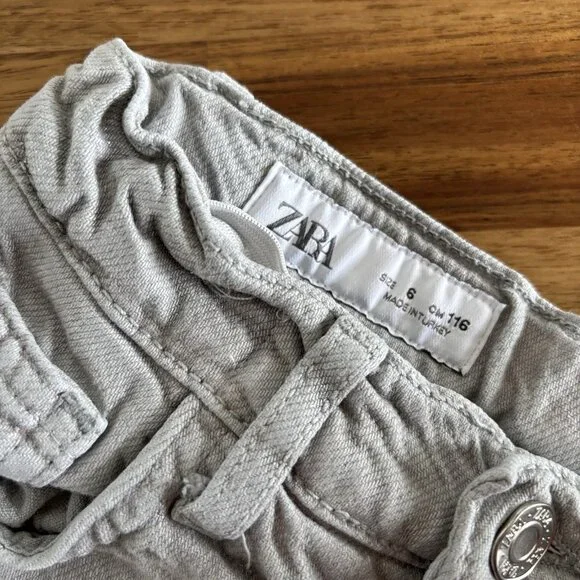 ZARA JEANS TODDLER GIRL Fit Like a 5 Years Low Rise Washed Denim - Picture 7 of 12